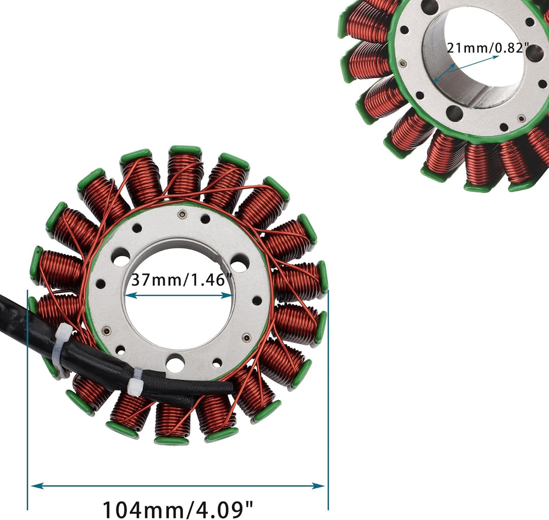 GOOFIT 18 Spule Magneto Stator Spule Zündgenerator Motor Zubehör Ersatz für Suzuki GSXR600 GSXR 600