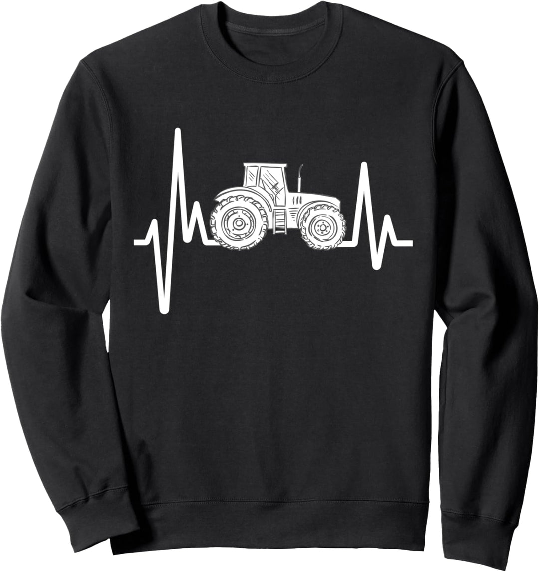Herzschlag Traktor fahren Trecker Fan Herren Bauer Landwirt Sweatshirt