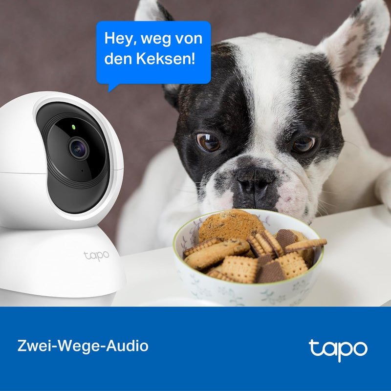 Tapo TP-Link C200P2 360° Überwachungskamera für den Innenbereich, 1080P, Nachtsicht, Bewegungserkenn