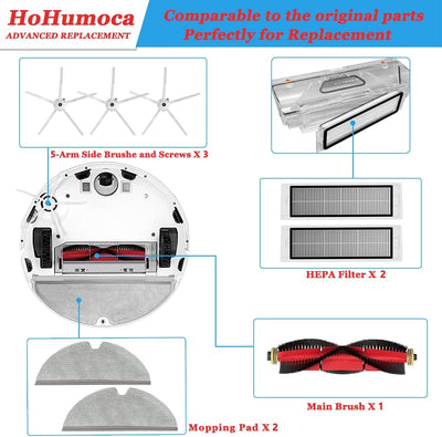 Zubehör für Xiaomi Roborock Saugroboter S5 Max S6 Max S6 Pure S6 MaxV S50 S51 S55 S60 S65 S5 S6, Ers