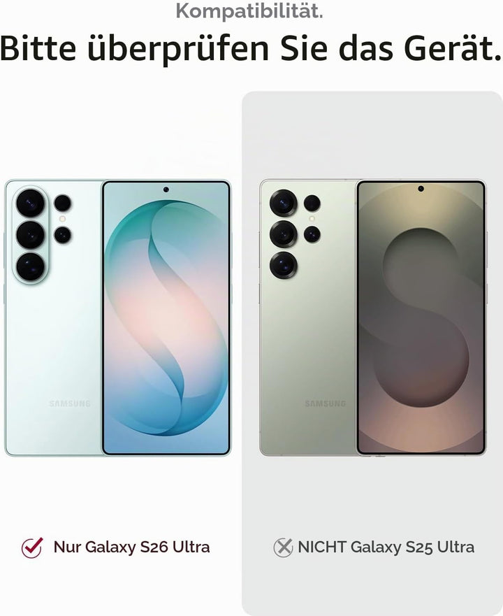 Miimall Magnetische Hülle Kompatibel mit Samsung Galaxy S26 Ultra Hülle Ultradünn 2026, PC+TPU Stoss