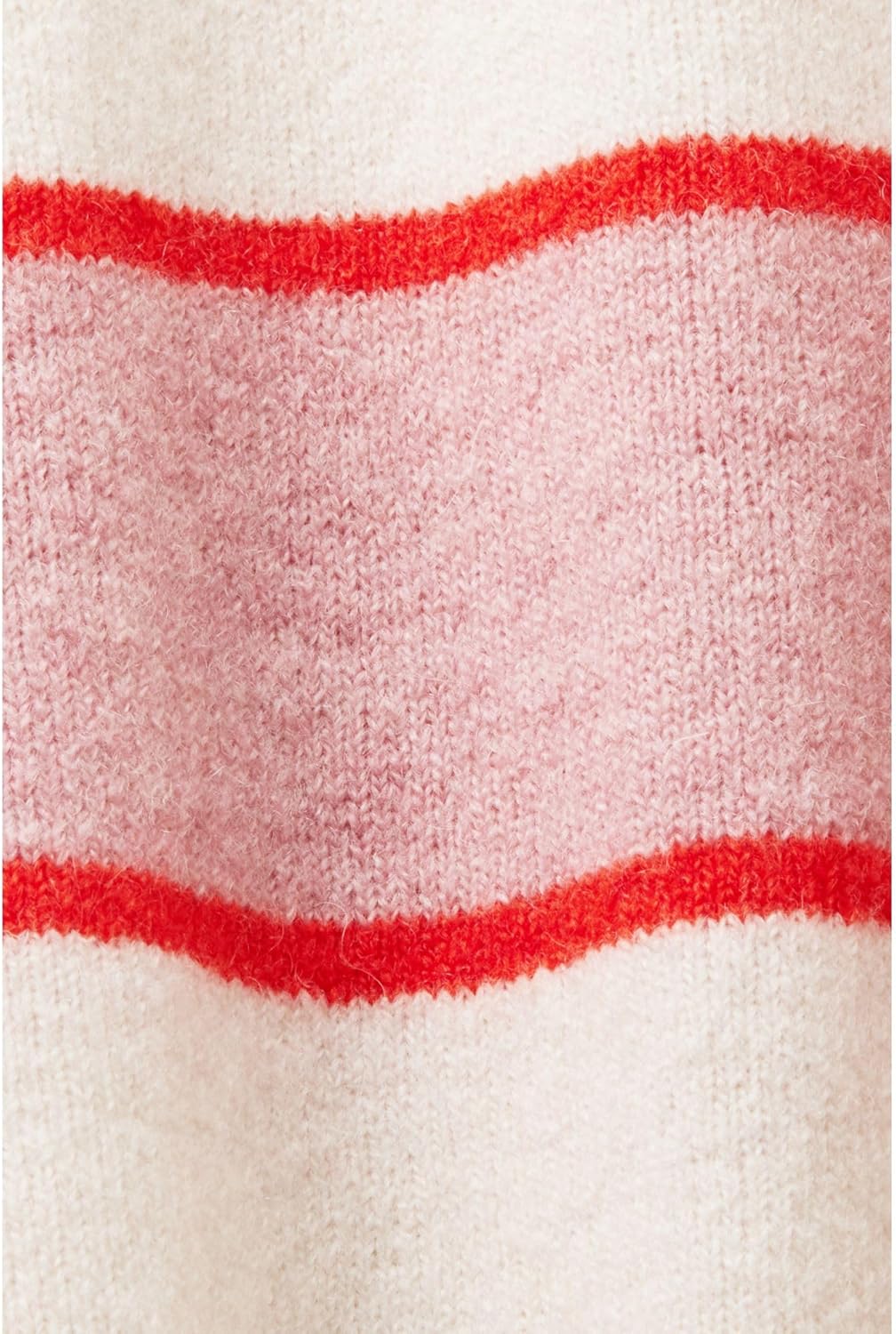 ESPRIT Gestreifter Pullover aus Wollmix XS Cream Beige, XS Cream Beige