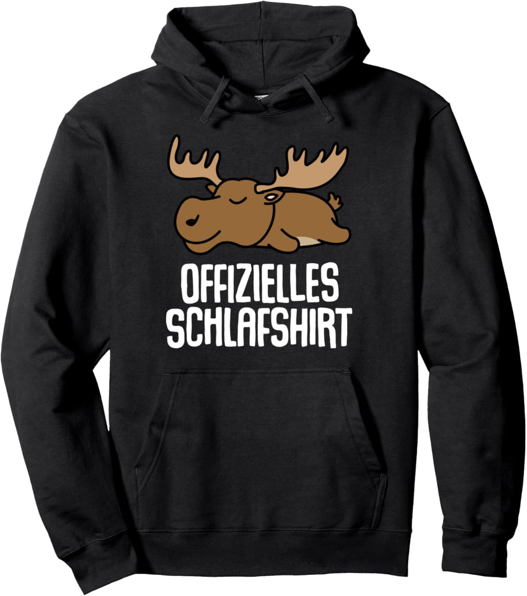 Offizielles Schlafshirt Elch Pyjama Nachthemd Geschenk Pullover Hoodie
