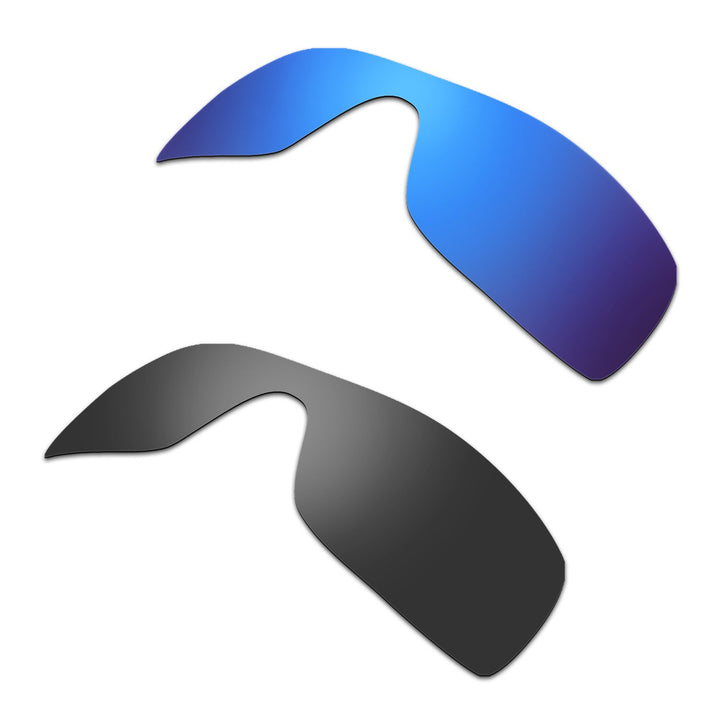 HKUCO Plus Mens Replacement Lenses For Oakley Batwolf Sunglasses Blue/Black Polarized