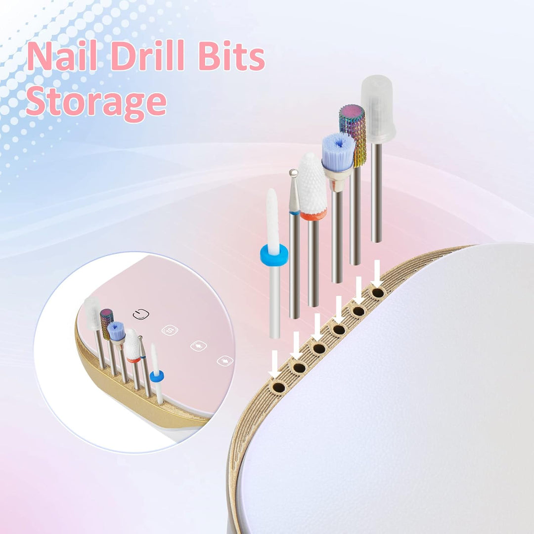 Madenia Bürstenlos Elektrische Nagelfräser 35000 U/min Professionell, Touch Profi Elektrische Nagelf