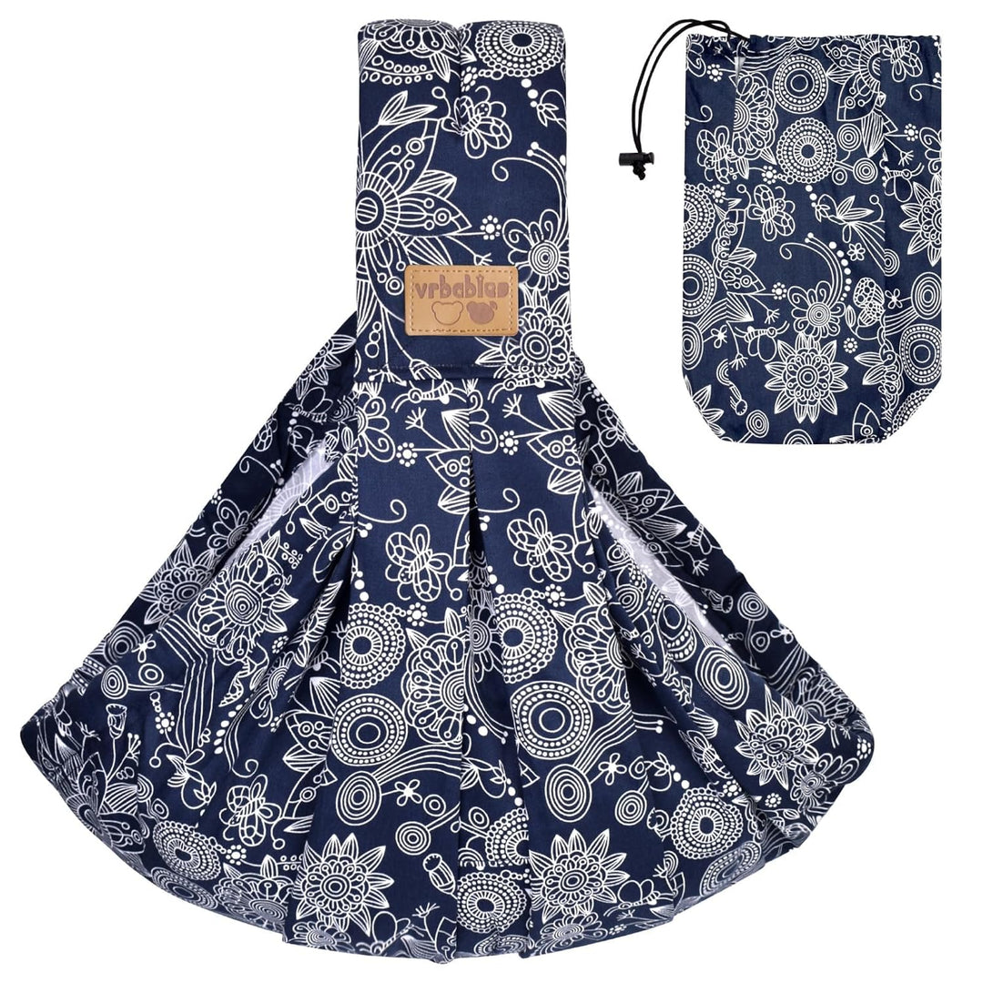 vrbabies Babytrage, Tragetuch Baby-Fronttrage von Neugeborenen bis Kleinkindern, New Upgrade verstel