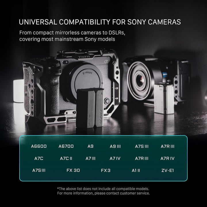 TILTA NP-FZ100 Ersatzakku- und Ladegerät-Set,mit 4 Akkus à 2400 mAh und Vierkanal-USB-C-PD-45-W-Schn