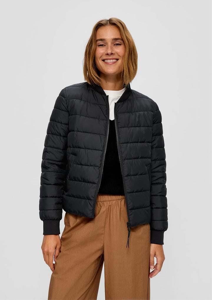 s.Oliver Damen Outdoor Jacke, 9999 schwarz