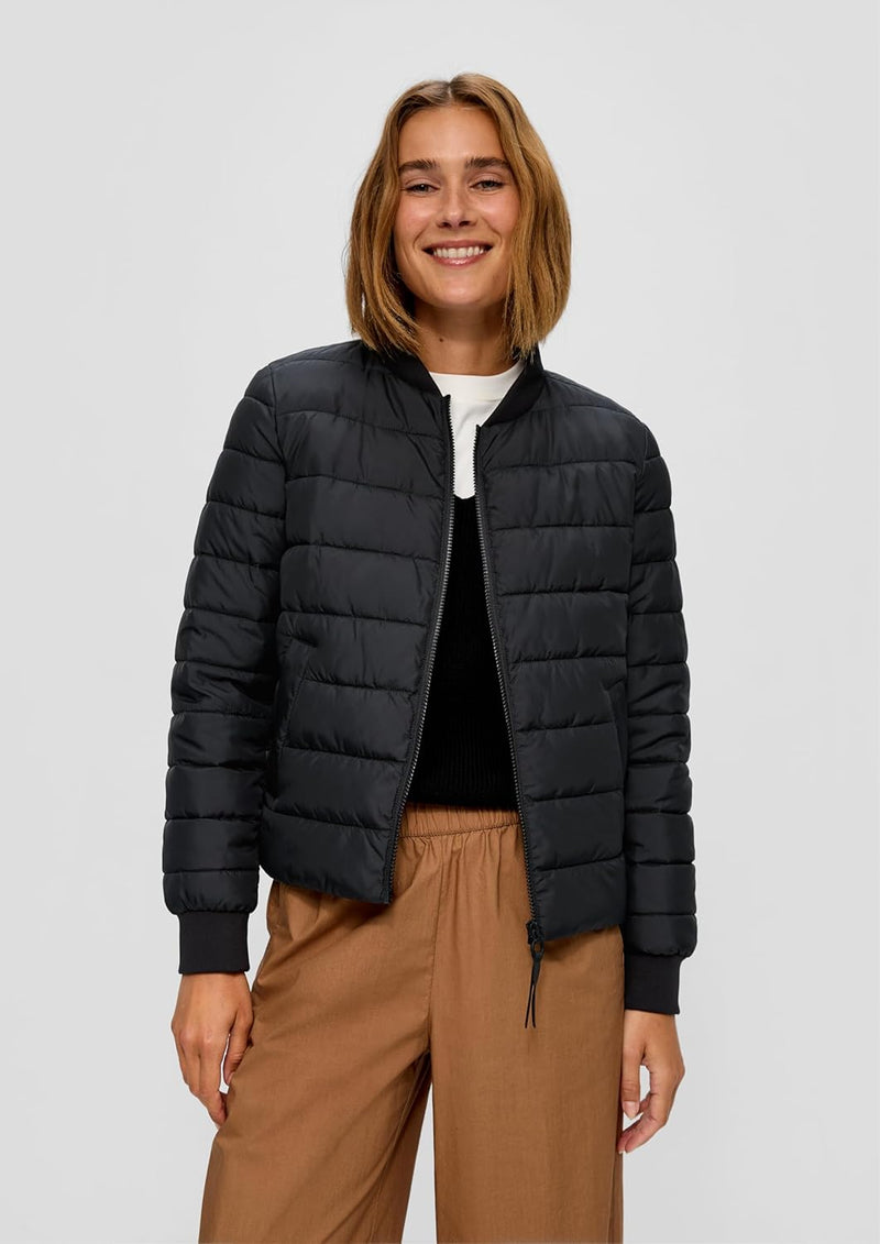 s.Oliver Damen Outdoor Jacke 44 Schwarz 