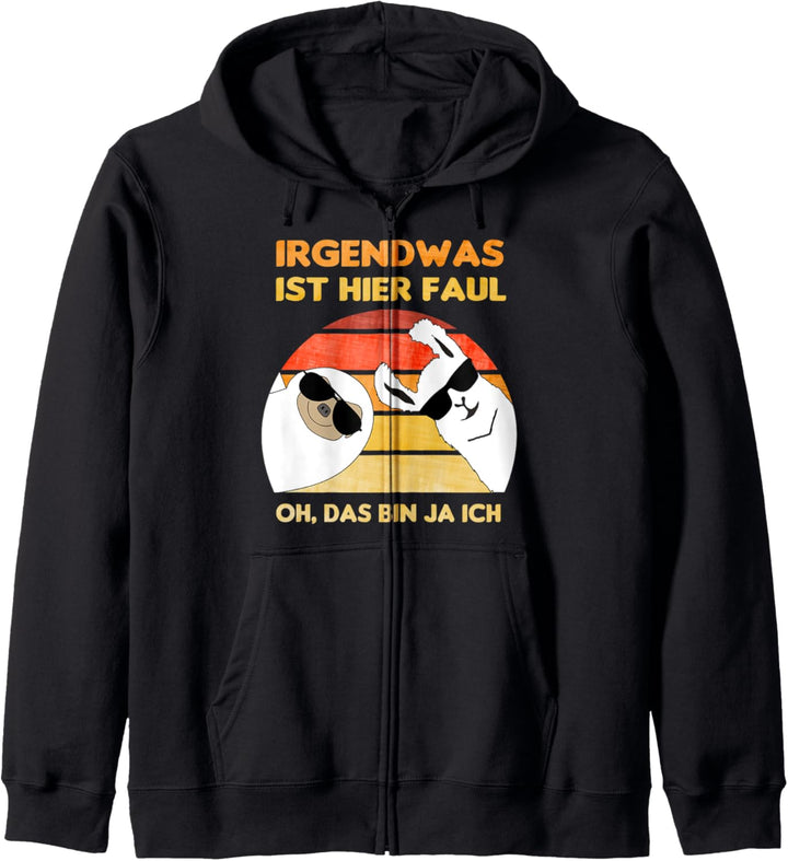 FUN IRGENDWAS IST HIER FAUL, LUSITGES FAULTIER LAMA ALPAKA Kapuzenjacke