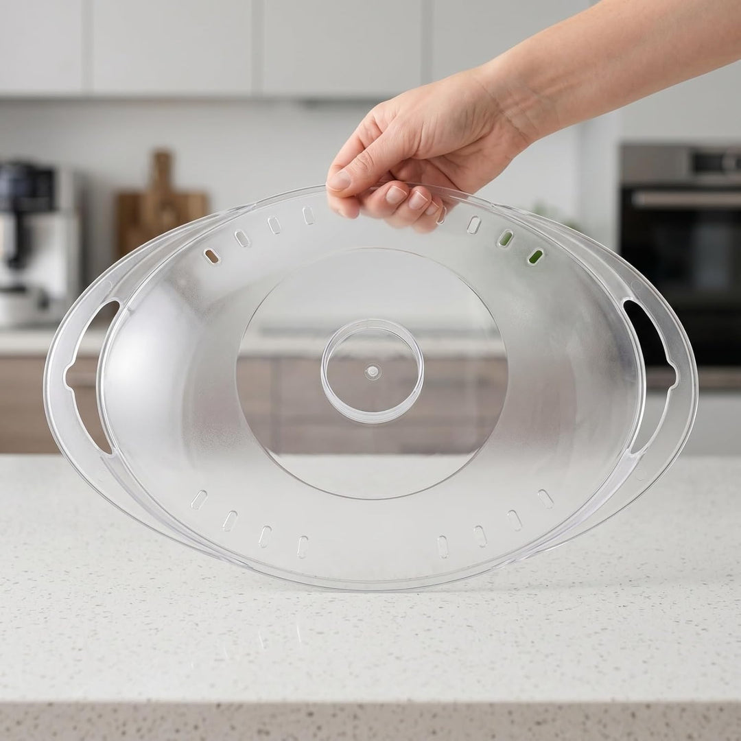 Veemoon Transparenter Kunststoffdeckel für Küchenmaschinen, kompatibel mit Thermomix TM6, TM5 und 31