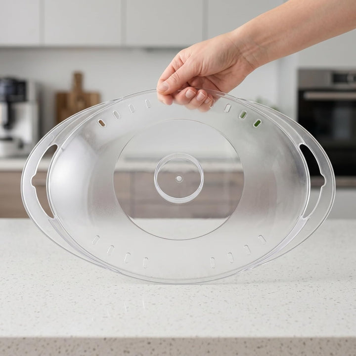 Veemoon Transparenter Kunststoffdeckel für Küchenmaschinen, kompatibel mit Thermomix TM6, TM5 und 31