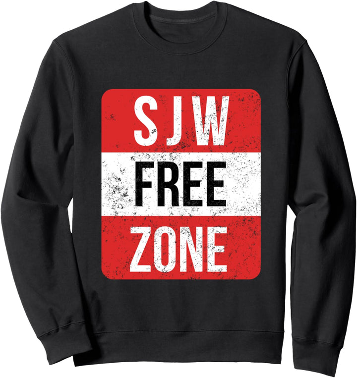 SJW Free Zone - Anti SJW Konservativ Sweatshirt