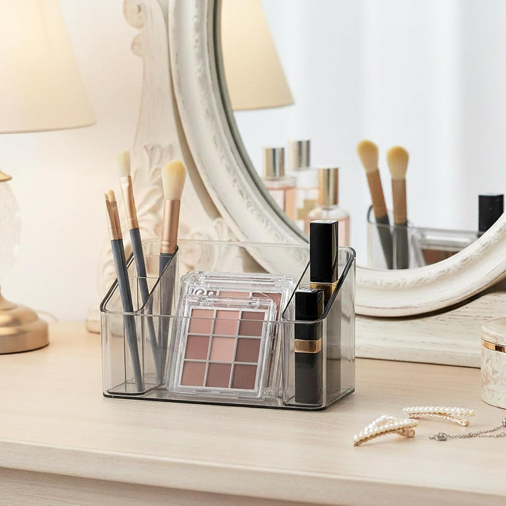SHIMOYAMA Make-Up Organizer, 2-Pack, Kunststoff Kosmetik Aufbewahrungsbox für Schminktisch Badezimme