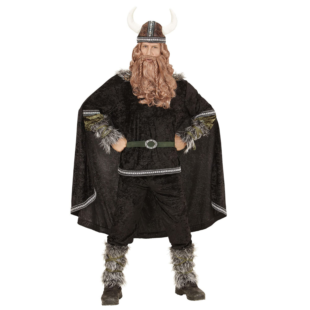 "VIKING" (coat, pants, belt, arm warmers, leg warmers, cape, helmet) - (S), S