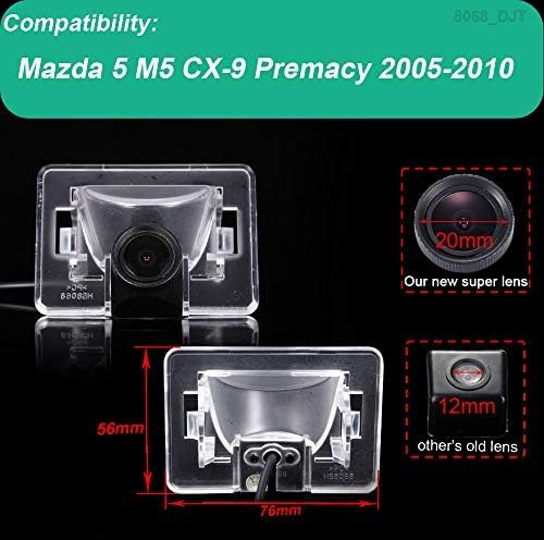 Kalakus Auto Rückfahrkamera Wasserdicht HD CCD Rückfahrsystem für Mazda 5 M5 CX-9 Premacy 2005-2010