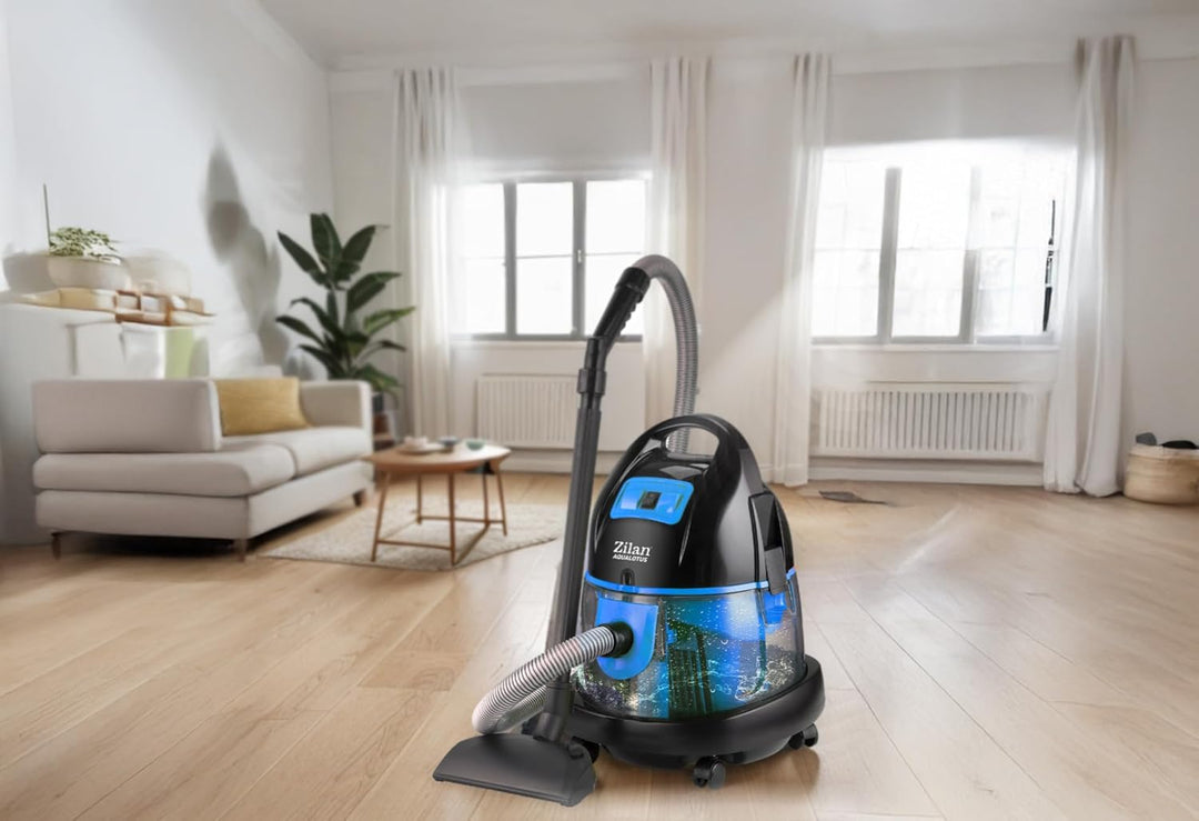 Zilan Wasser Staubsauger mit Wasserfilter | Wassersauger | Staubsauger beutellos | EEK A | H20 Saugl