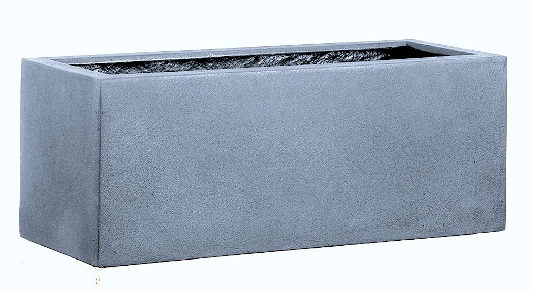 Casa Mina Esteras Pflanzkübel gross aussen - Fiberglas Blumenkübel Rechteckig 77x37x37cm - Premium P