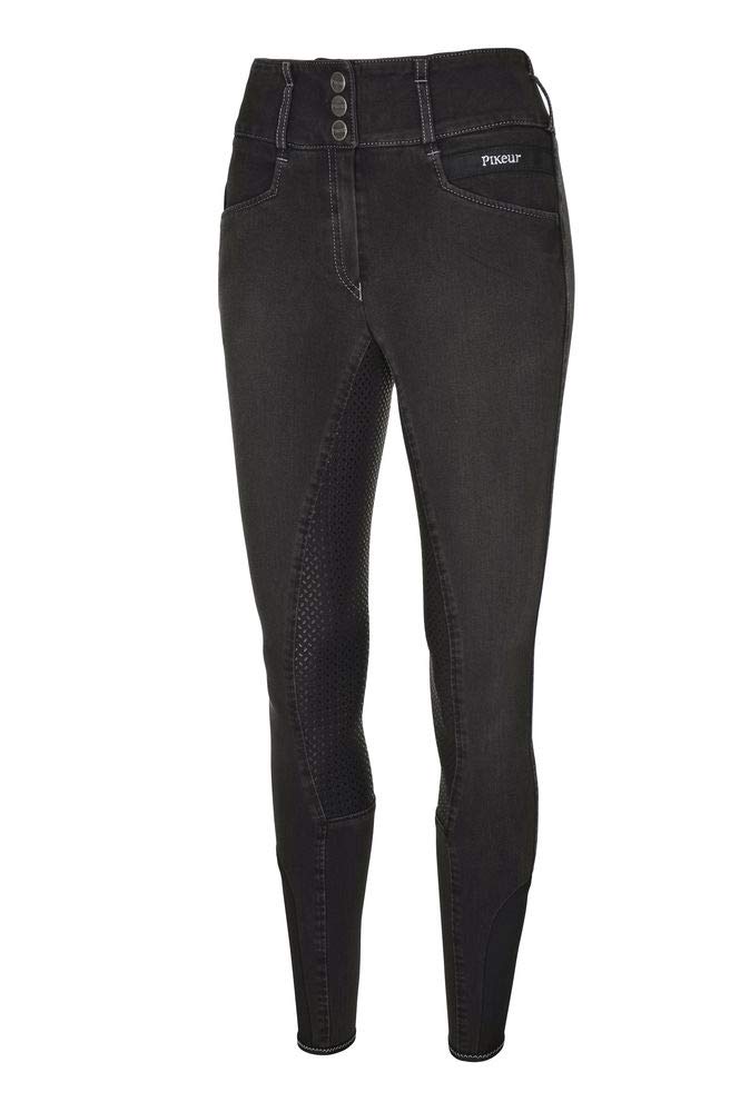 Pikeur Damen Candela Jeans Reithose Denim Spot 80 Schwarz, 80 Schwarz