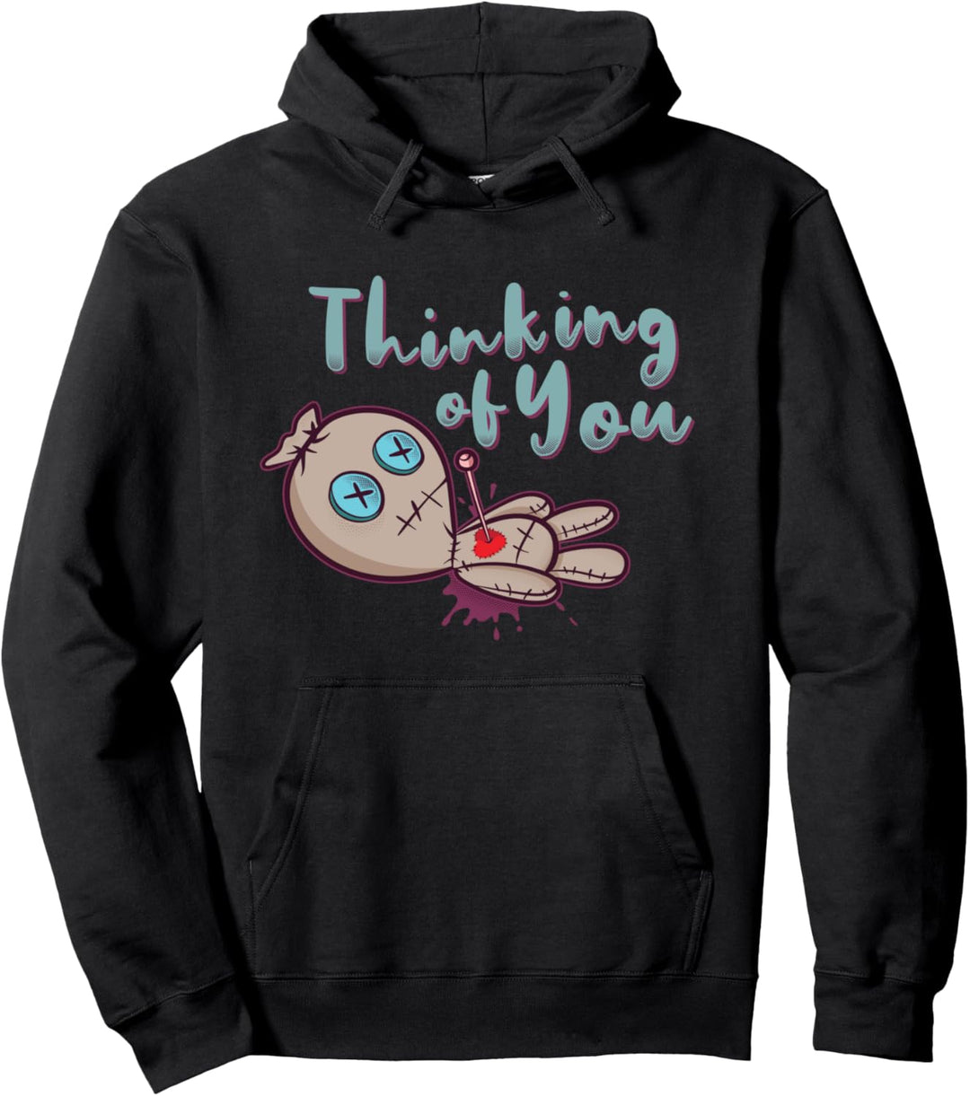 Voodoo Doll Couple Thinking Of You Voodoo-Puppe Valentinstag Pullover Hoodie