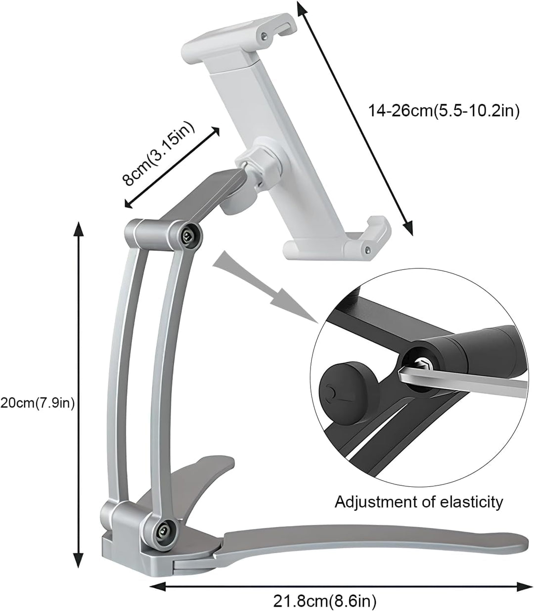 Beewanta Tablet PC Handyhalter Zubehör Anti-Rutsch-Küchenständer Wandhalterung Tablet-Halter for 7-1