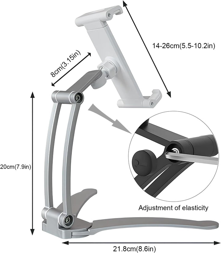 Beewanta Tablet PC Handyhalter Zubehör Anti-Rutsch-Küchenständer Wandhalterung Tablet-Halter for 7-1