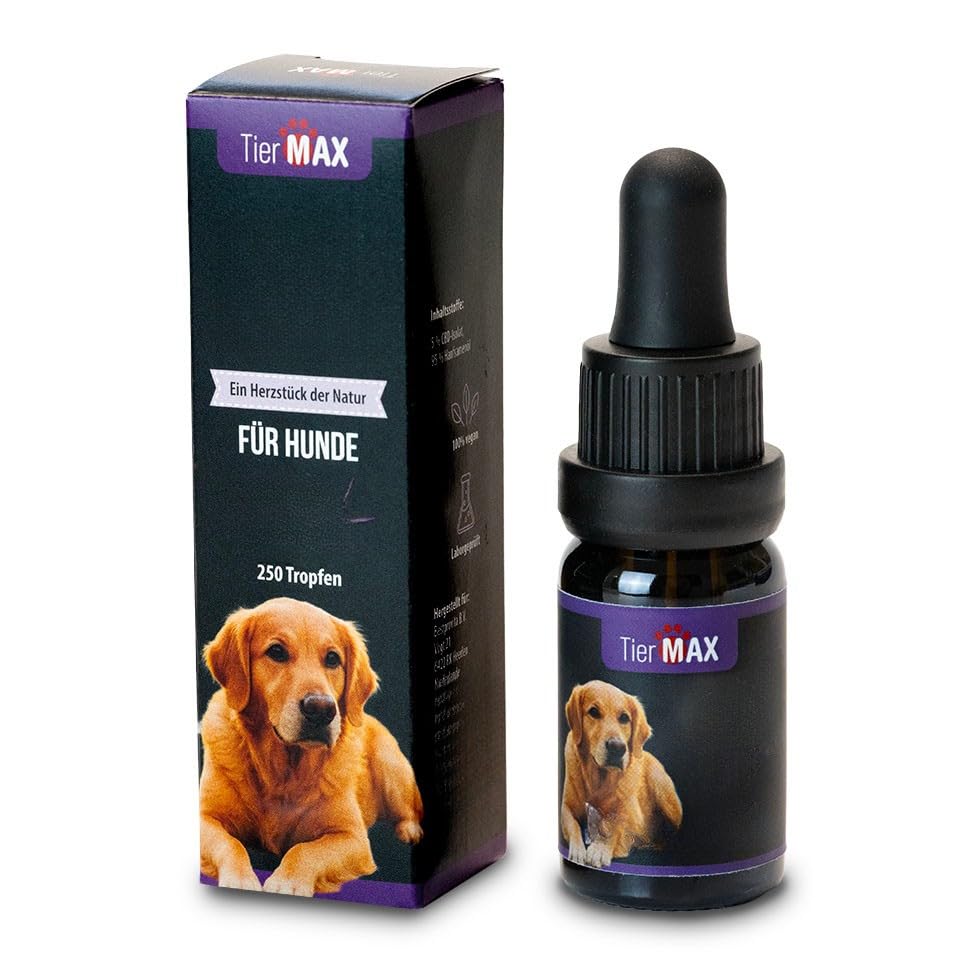 Hanfsamenöl für Hunde, Hanföltropfen, zur Beruhigung, Entspannung bei Stress, für Gelenke und Fell 1