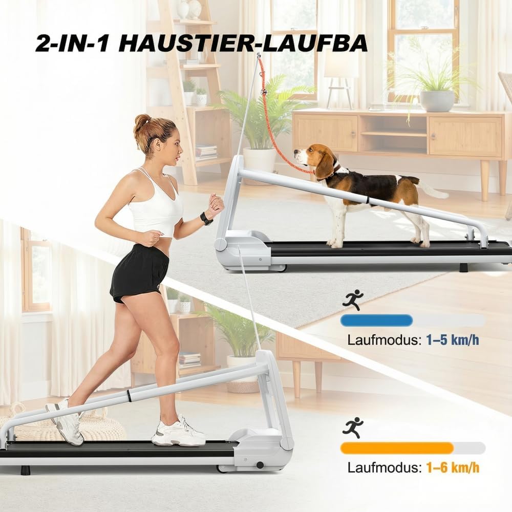 Smartes Ruhiges Hundelaufband Verstellbare Geschwindigkeit Sicher Für Kleine Mittelgrosse Hunde Haus