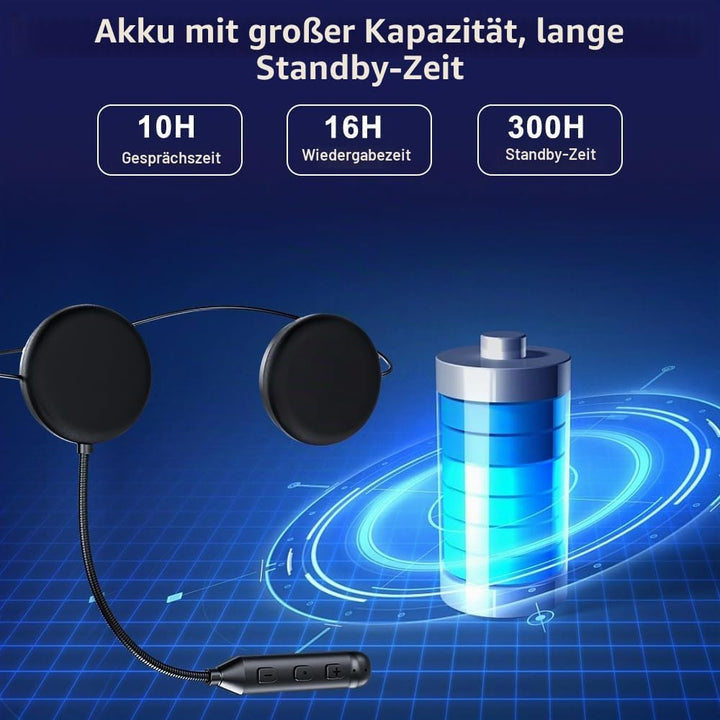 OBEST Motorrad Helm Headset, Bluetooth 5.3 Freisprecheinrichtung mit Aktiver Geräuschunterdrückung,