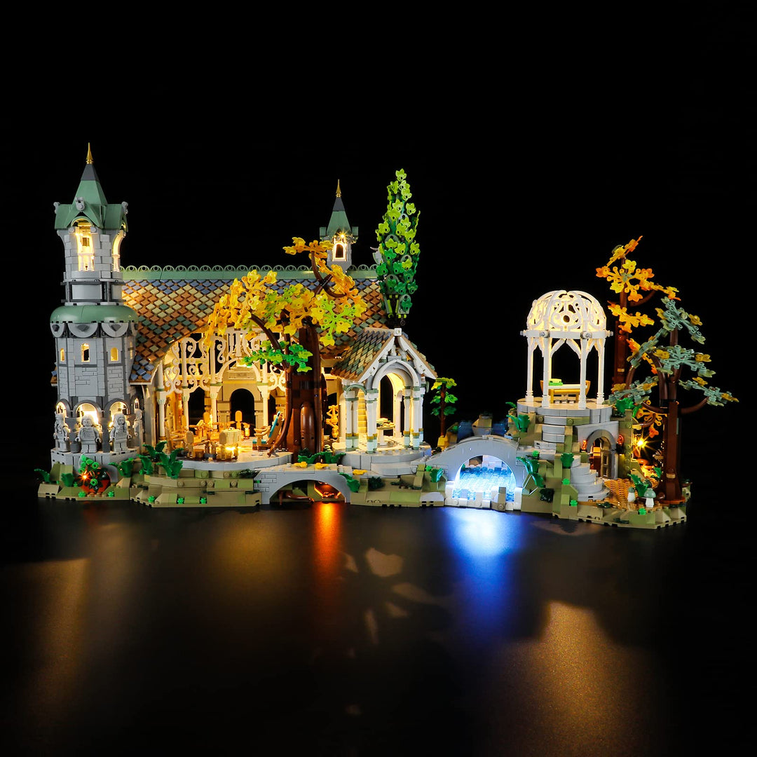 GEAMENT LED Licht-Set Kompatibel mit LEGO DER Herr DER Ringe: BRUCHTAL (Rivendell) - Beleuchtungsset