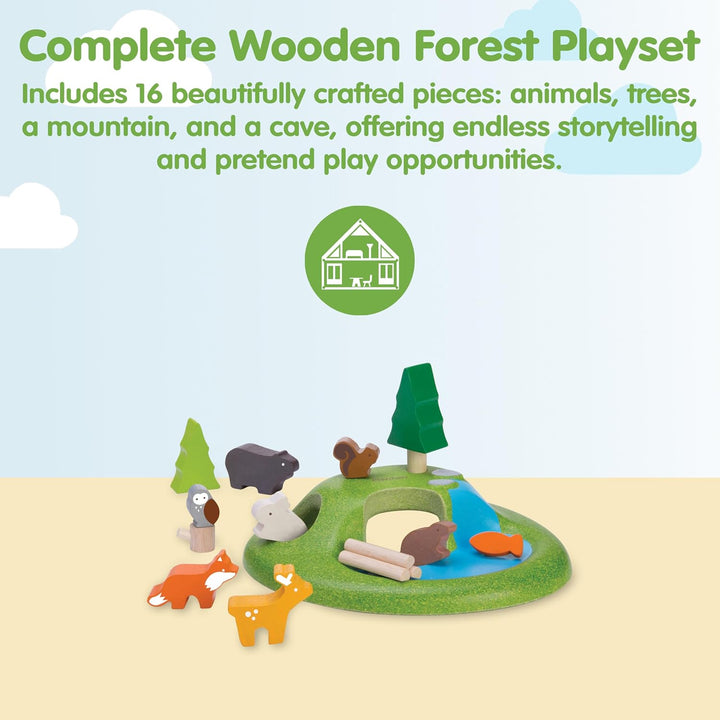 Plan Toys Animal Set, 6625, Wood