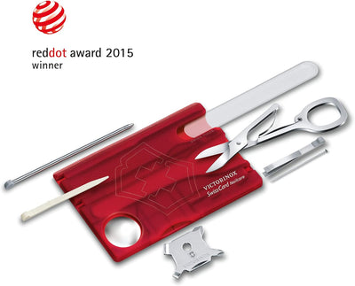 Victorinox, Multitool Karte, Swiss Card Nailcare, Taschenmesser, in Kreditkartenformat, 13 Funktione