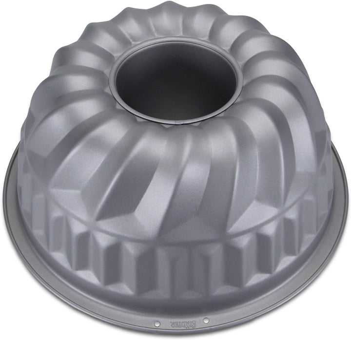 Städter 661288 Gugelhupf Backform Silber Durchmesser: 26 cm Höhe 12 cm, Antihaftbeschichtung