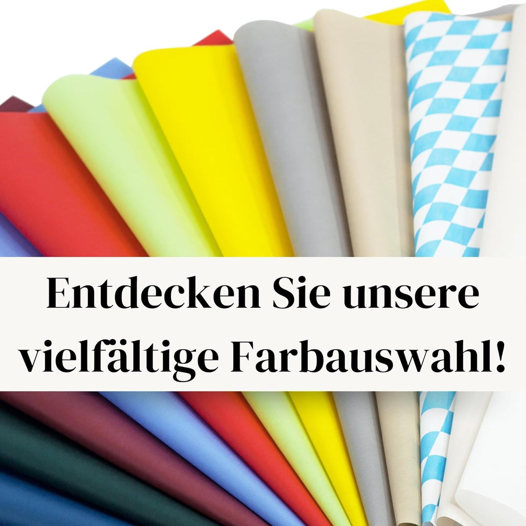 Sensalux Tischdecke, abwaschbar, Vorteilspack, 10 Stück, 1m x 2,5m, Apfelgrün 1m x 2,5m Apfelgrün, 1