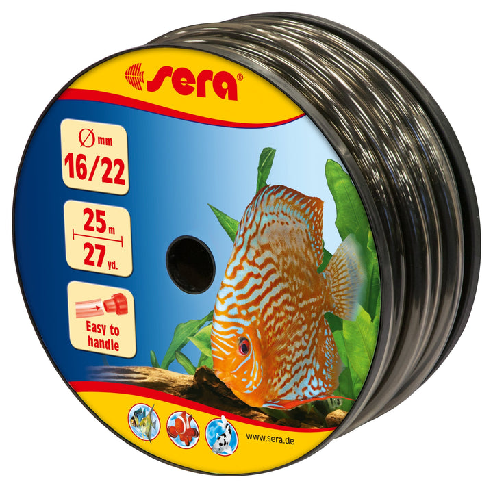 sera 32140 16/22 Schlauch grau 25 m - Schauch fürs Aquarium - Flexible Schläuche in verschiedenen Du