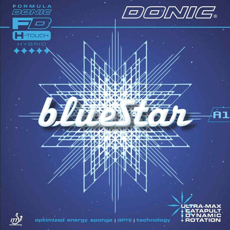 DONIC Belag Bluestar A1 Schwarz 2,0 mm, Schwarz 2,0 mm