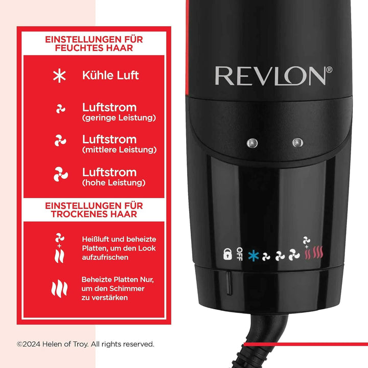 Revlon One-Step Air Straight 2-in-1-Trockner und Luftglätter || Trocknen und Glätten mit warmer Luft