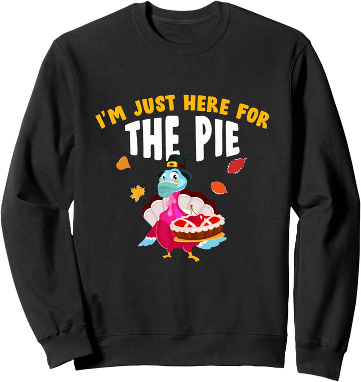 Hier für Pie Turkey Face Mask Thanksgiving Sweatshirt