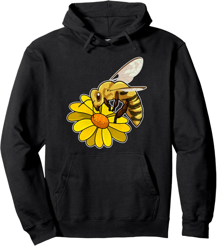 Biene Sonnenblume Blumen Pullover Hoodie