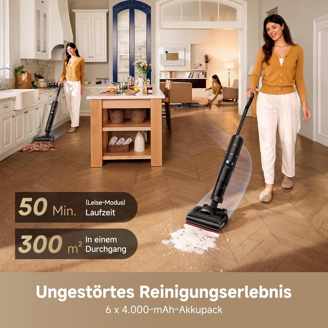 dreame H15S Nass- und Trockensauger, 3-fache Kantenreinigung, KI-Roboterarm, 21.000 Pa Saugkraft, ve