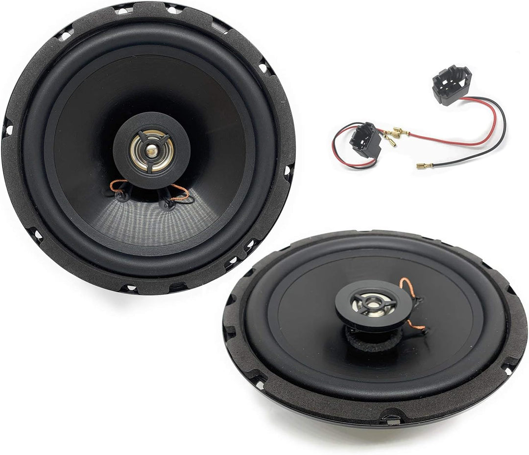 Sound Way - 16,5 cm Lautsprecher Autolautsprecher mit Adaptern Kompatibel mit Mehrmarken Auto