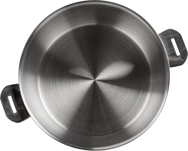 Kitchenfun Stielkasserolle, Edelstahl, Stahlgrau, 20 cm ⌀14/ ⌀16/ ⌀18/ ⌀20 cm, ⌀14/ ⌀1