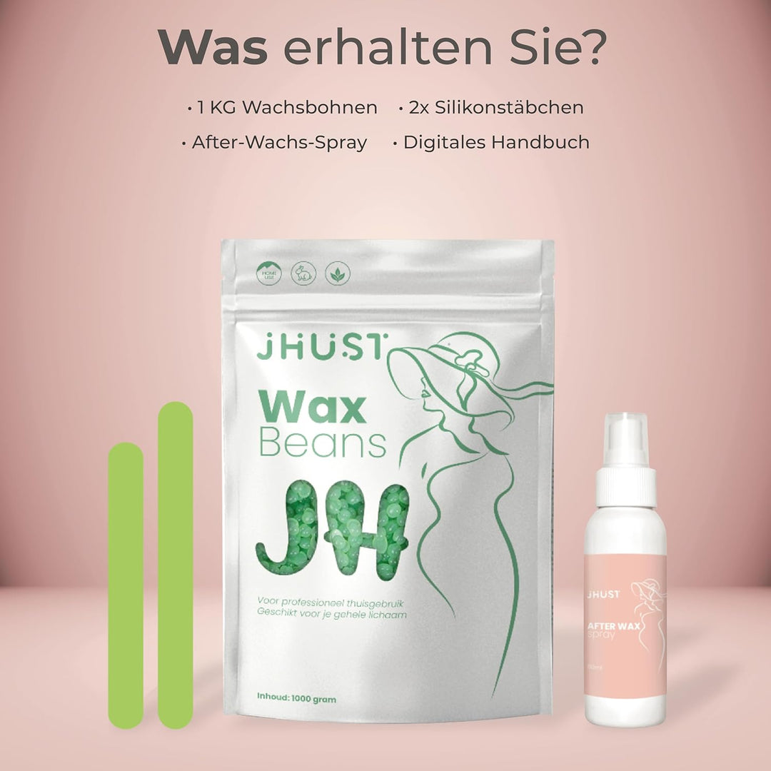 Heisswachs Perlen für Enthaarung, Waxing Bohnen für Körper, Intim & Gesicht, Warmwachs ohne Streifen