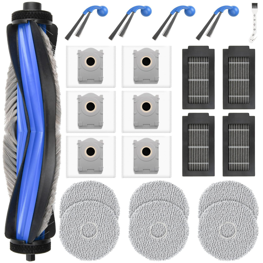 22 Stück Zubehör für Ecovacs Deebot T30C Omni / T30C Omni Gen2 / T30C Saugroboter, 1 Hauptbürste, 6