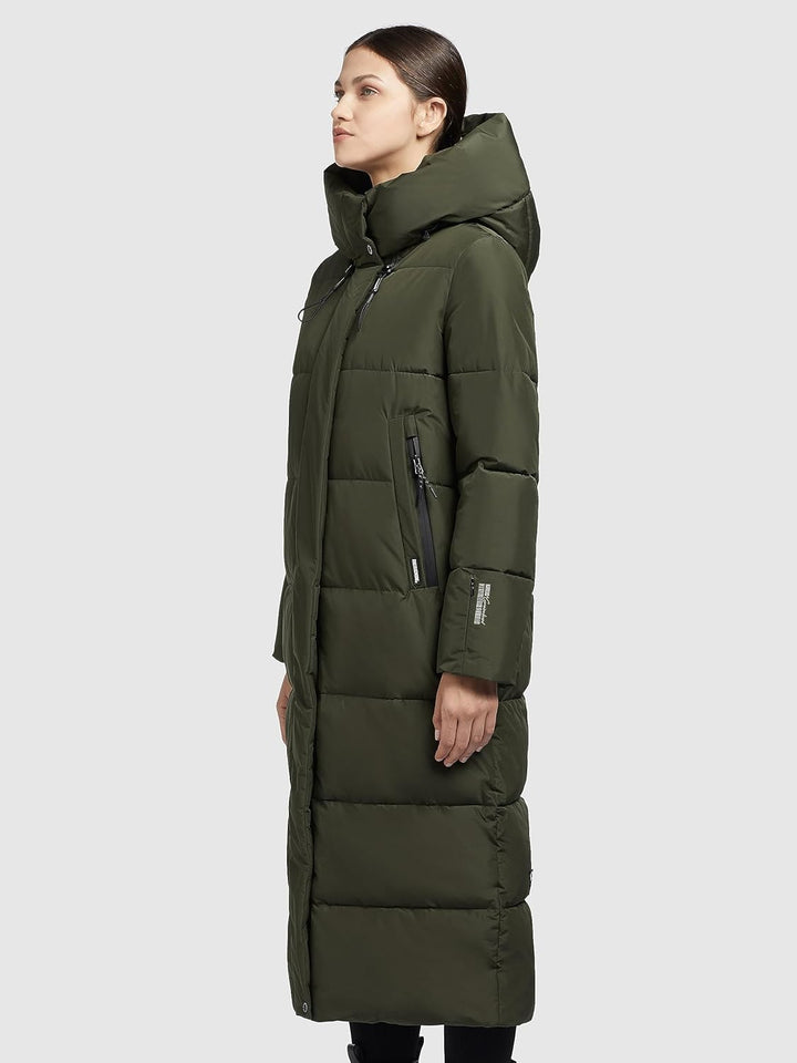 Khujo Damen Steppmantel Soulani 2 L Deep Green, L Deep Green