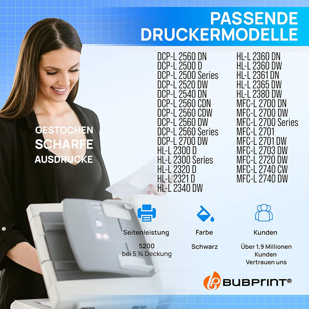 Bubprint Toner kompatibel als Ersatz für Brother TN-2320 XXL TN-2310 für DCP-L2500D DCP-L2520DW HL-L