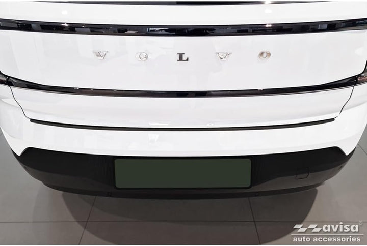Avisa Schwarz Edelstahl Heckstossstangenschutz kompatibel mit Volvo EX30 2023- 'Ribs'
