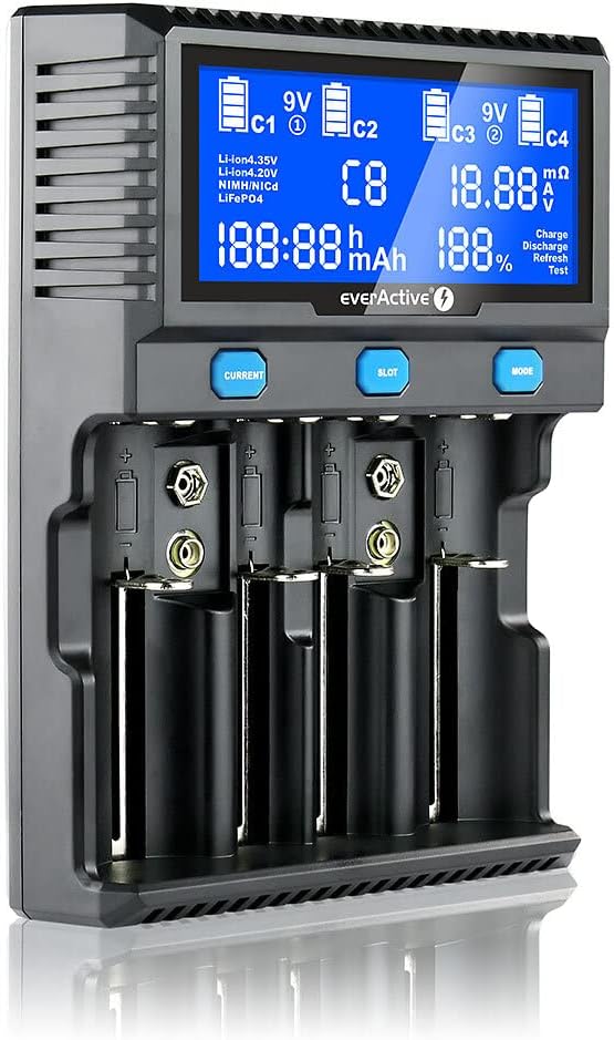 Charger for Cylindrical Li-ion and NI-MH Batteries everActive UC-4200