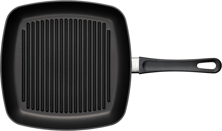 SCANPAN Classic Induction Grillpfanne 27x27 cm | Quadratische Pfanne | Stratanium+ Antihaftbeschicht