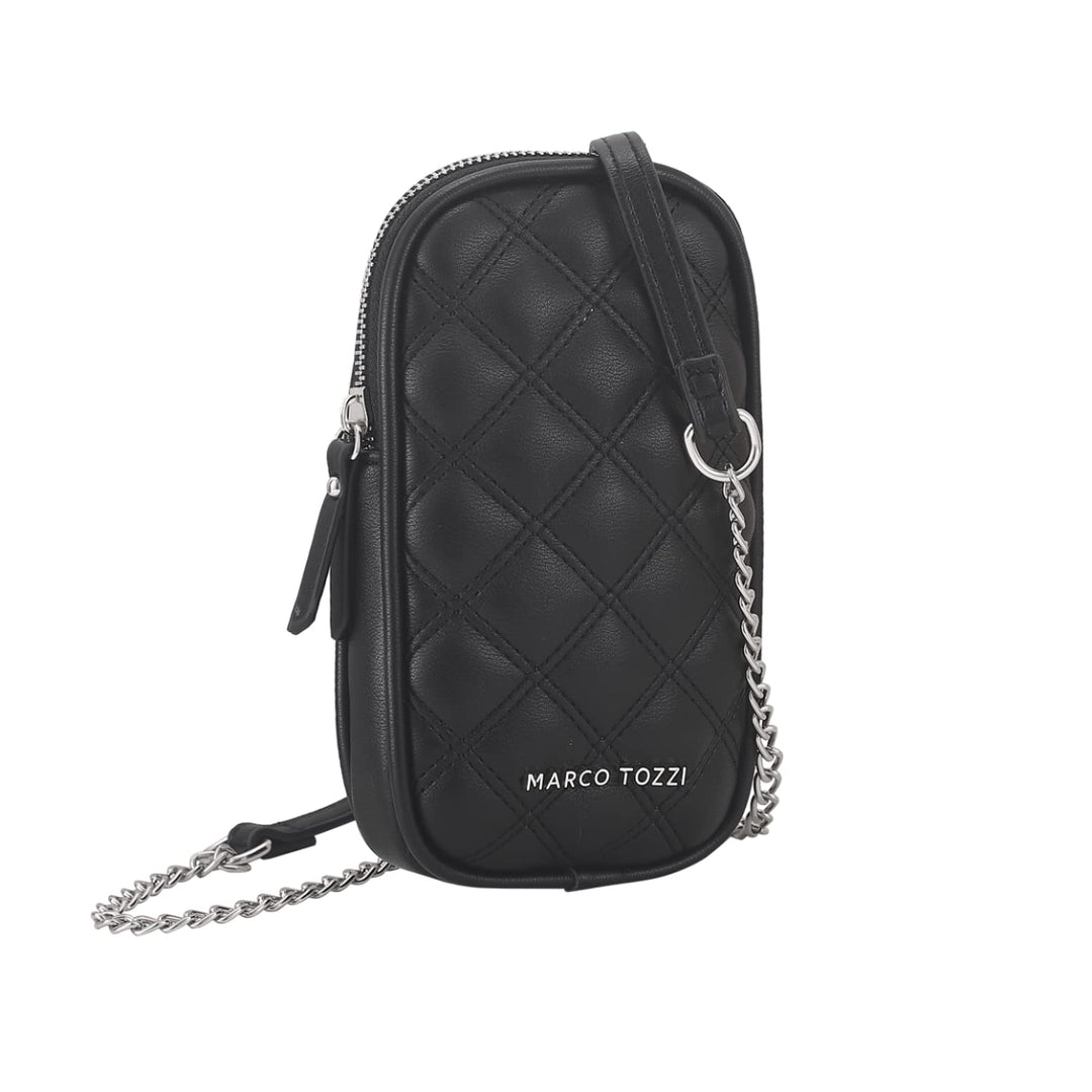 MARCO TOZZI Damen 2-2-61005-29 Schultertasche Schwarz, Schwarz